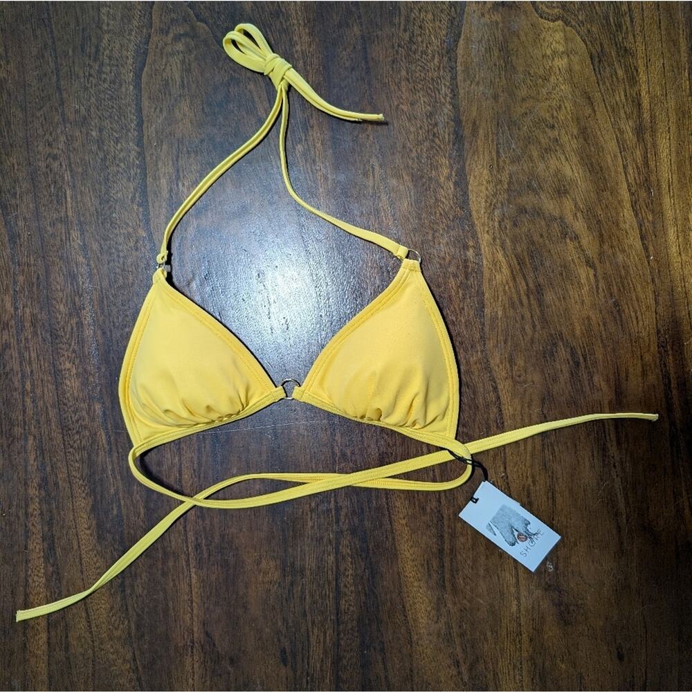 Shade & Shore Sunny Yellow Bikini Top